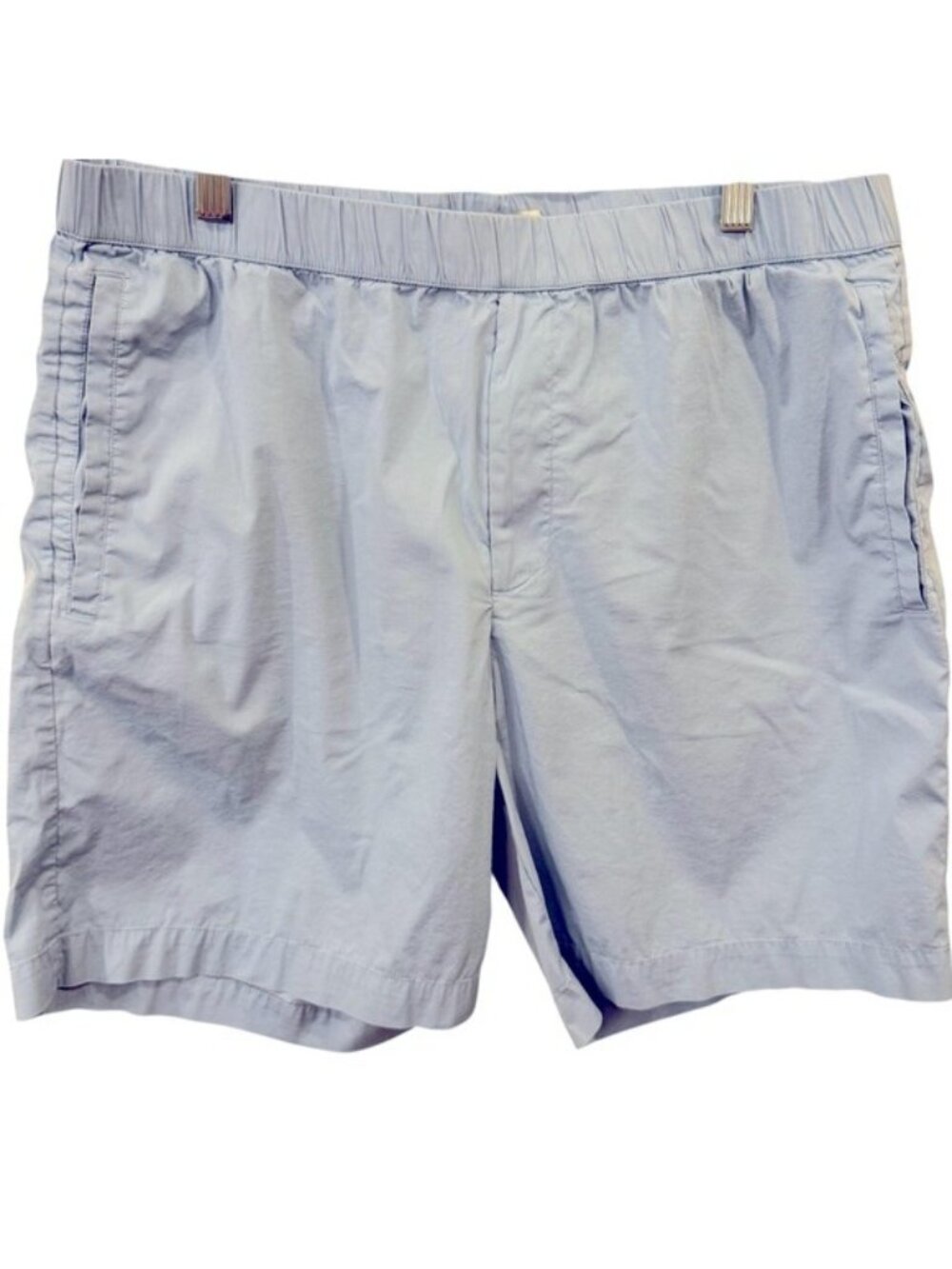 COS Men’s Shorts Size Large Cotton Blend Elastic Waist Blue Minimalist